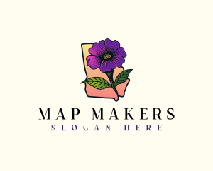 Georgia Blossom Flower logo design