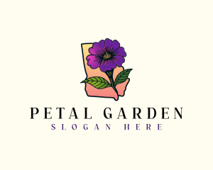 Georgia Blossom Flower logo design