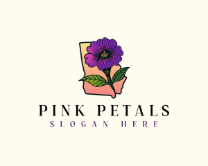 Georgia Blossom Flower logo design