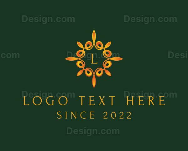 Golden Jewelry Accessory Logo