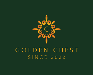 Golden Jewelry Accessory logo design