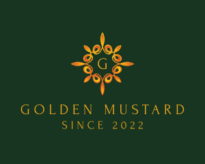 Golden Jewelry Accessory logo design