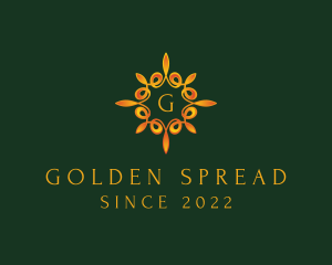 Golden Jewelry Accessory logo design