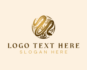 Elegant Venomous Snake  logo