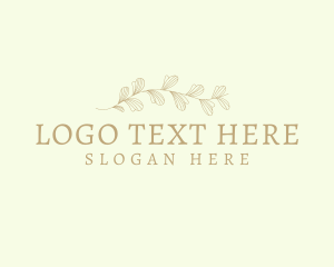 Leaf Ornament Wordmark logo