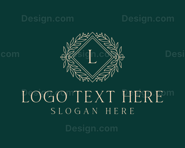 Floral Wedding Event Logo