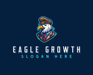 Aviation Eagle Pilot logo design