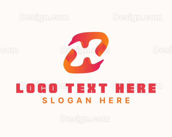 Media Digital Letter X Logo