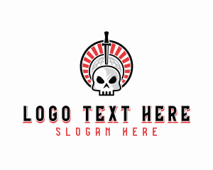 Skull Sword Weapon logo