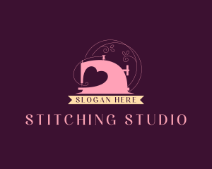 Seamstress Sewing Machine logo design