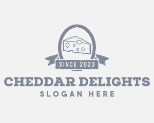 Delicious Cheddar Cheese  logo design