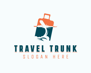 Luggage Travel Tourist logo design