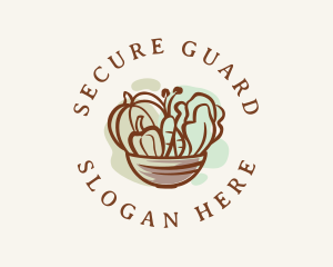 Vegetable Salad Bowl Logo