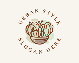 Vegetable Salad Bowl Logo