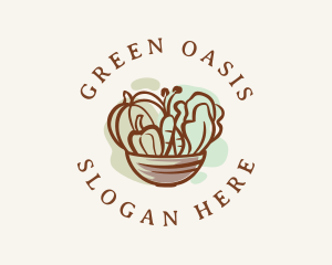 Vegetable Salad Bowl logo design