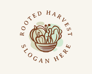 Vegetable Salad Bowl logo design