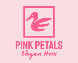 Pink Goose Beauty  logo design