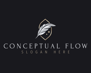 Feather Pen Quill logo