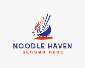 Asian Noodles Dining logo design