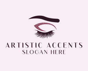 Eyelash Makeup Artist logo design