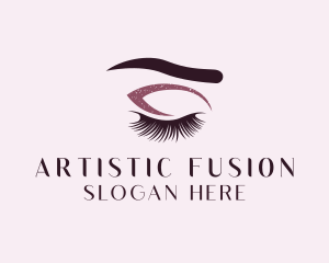 Eyelash Makeup Artist logo design