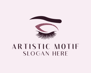 Eyelash Makeup Artist logo design