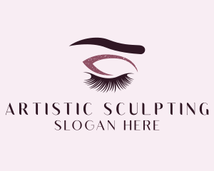 Eyelash Makeup Artist logo design