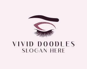 Eyelash Makeup Artist logo design