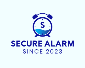 Water Alarm Clock  logo design