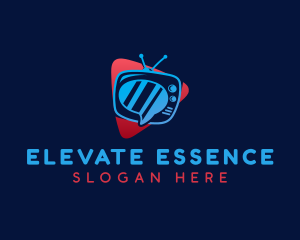 Television Video Chat logo design