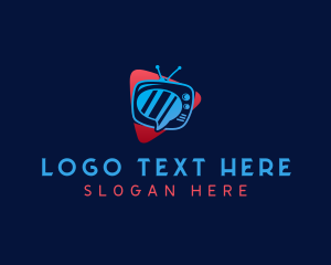 Television Video Chat logo design