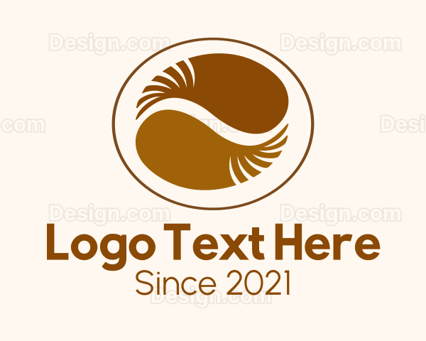 Coffee Bean Badge Logo