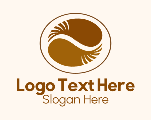 Coffee Bean Badge Logo