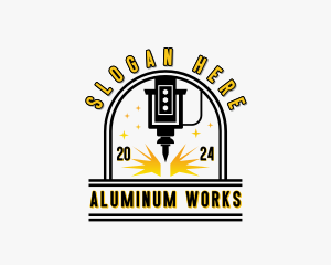 Industrial CNC Metalworks logo design