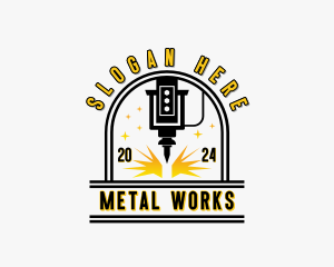 Industrial CNC Metalworks logo design