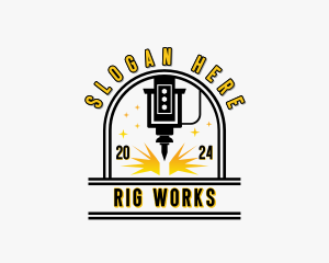 Industrial CNC Metalworks logo design