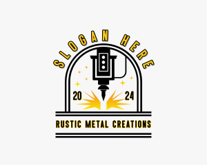 Industrial CNC Metalworks logo design