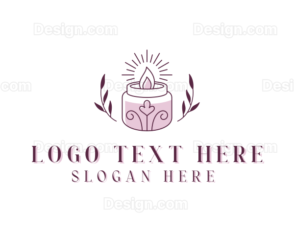 Wreath Candle Spa Logo