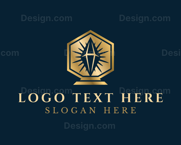 Elegant Diamond Jewelry Logo