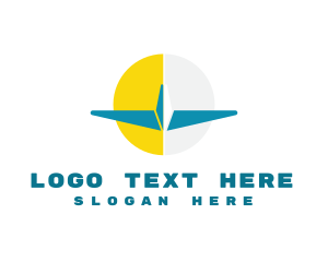 Company - Abstract Logistics Plane logo design