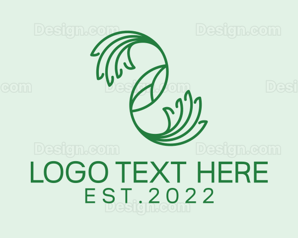 Botany Leaf Plant Logo