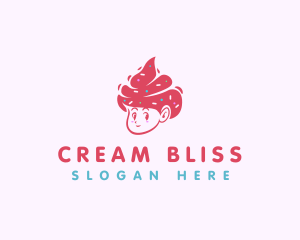 Cold Sweet Ice Cream logo design