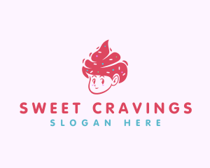 Cold Sweet Ice Cream logo design