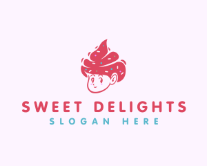 Cold Sweet Ice Cream logo design