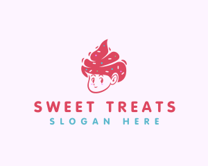 Cold Sweet Ice Cream logo design