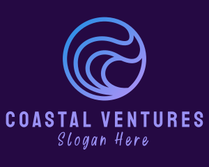 Surfing Beach Resort logo design