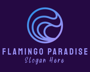 Surfing Beach Resort logo design