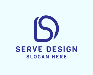 Minimalist Letter SD Business Firm logo design