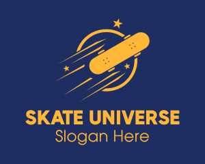 Fast Star Skateboard logo design