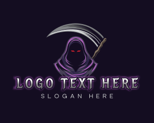 Grim Reaper Mascot logo